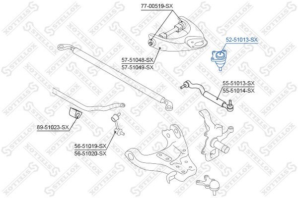 Опора шаровая верхняя Hyundai Terracan 01>