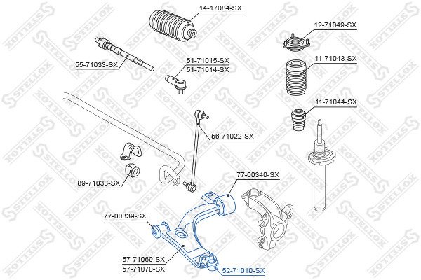 Опора шаровая Mazda 2 DY all 03>