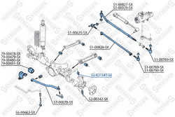 Опора шаровая верхняя Jeep Cherokee 84-01/GrCherokee 93-03/Wrangler 87-04