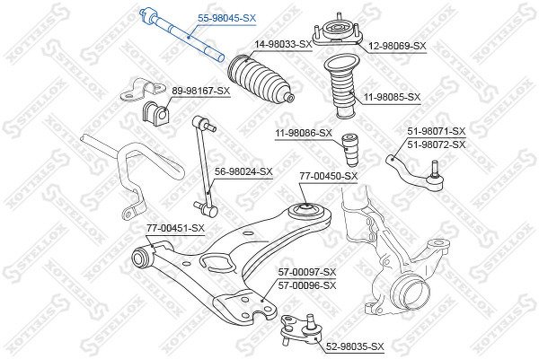 Тяга рулевая Toyota Corolla Verso CDE120 01>