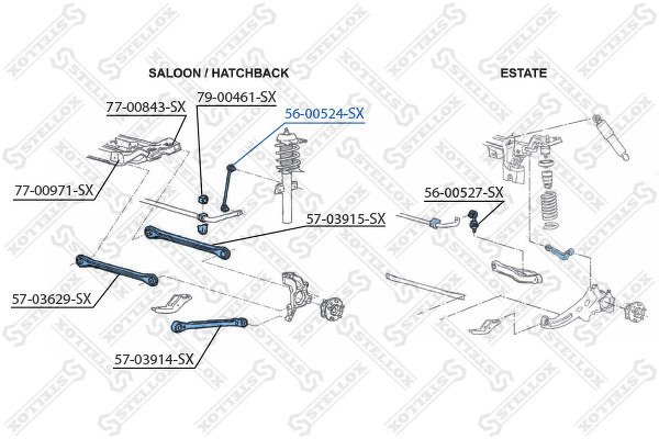 Тяга стабилизатора заднего Ford Mondeo Limousine all 00>