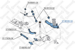 Рычаг задний нижний Ford Focus 98-04