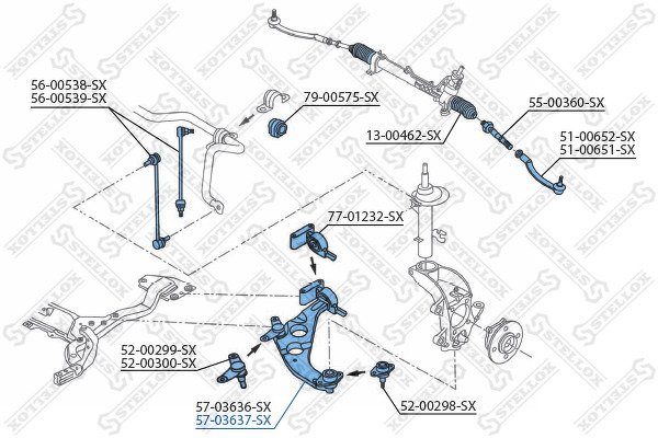 Рычаг правый Mini Cooper all 01>