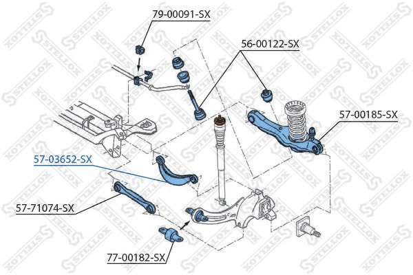 Рычаг задней подвески верхний Ford Focus 98-04