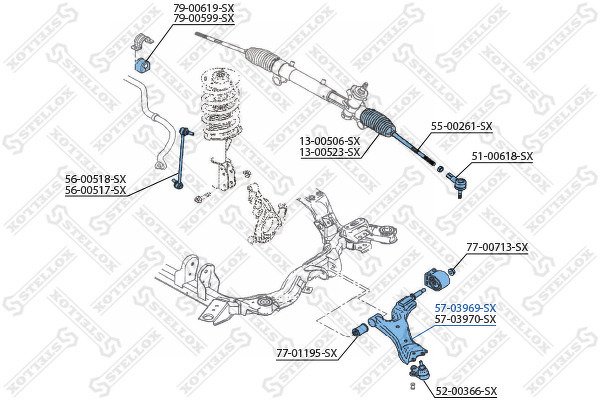 Рычаг передний левый Chevrolet Captiva 2.4/Captiva 3.2 07>