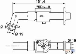 клапан отопителя с кондиционером (кран)