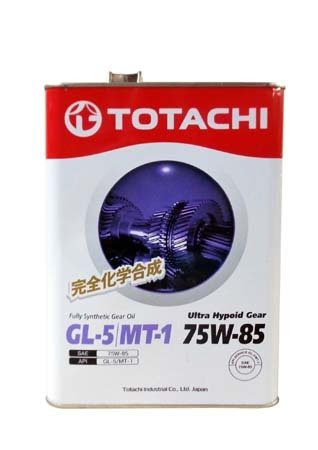 Трансмиссионное масло TOTACHI Ultra Hypoid Gear Fully Syn GL-5/MT-1 SAE 75/85 (4л)