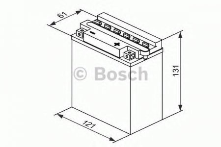Аккумуляторная батарея Bosch Funstart FreshPack, 12 В, 5 А/ч, 30 А, 0092M4F180