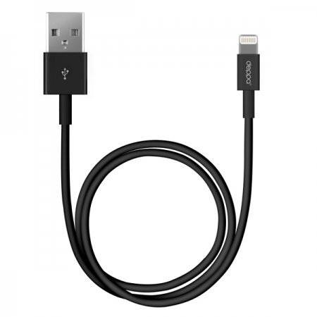 Дата-кабель USB-8-pin для Apple, 1.2м, черный, Deppa, 2115