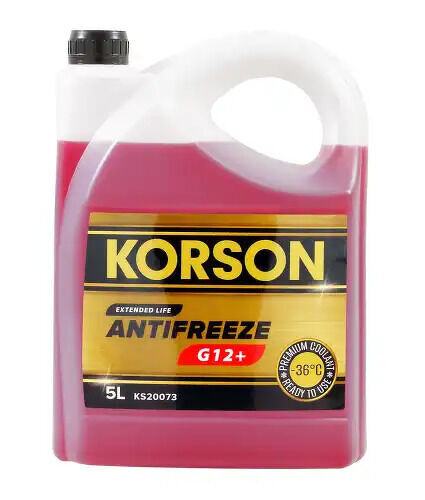 Жидкость охлаждающая KORSON G12+ -36 red 5L, 5л