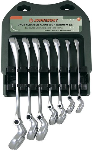 Набор ключей комбинированных разрезных с гибкой головкой 8-17 мм 7 пр. JW W24A107S