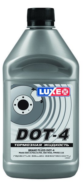 Жидкость тормозная luxe дот-4 410г