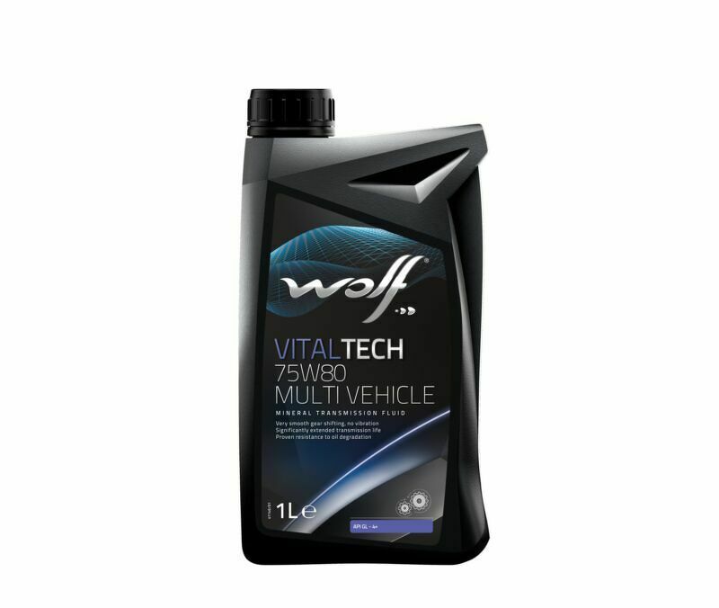 МАСЛО ТРАНСМИССИОННОЕ WOLF VITALTECH 75W80 MULTI VEHICLE 1L 8303609, WOLF