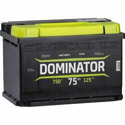 Аккумулятор dominator 6ст-75 276/175/190 (750а)