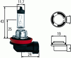 ЛАМПА НАКАЛИВАНИЯ H11 12V 55W PGJ 192