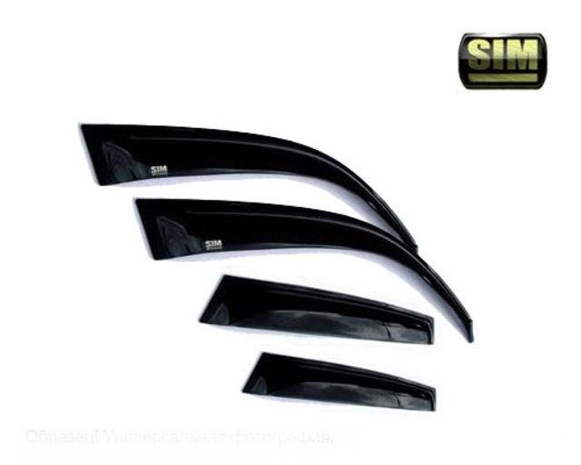 Дефлекторы боковых окон Suzuki SX4 SD (4дв.) (2006-) (4шт.) (темн), SSUSX4S0632