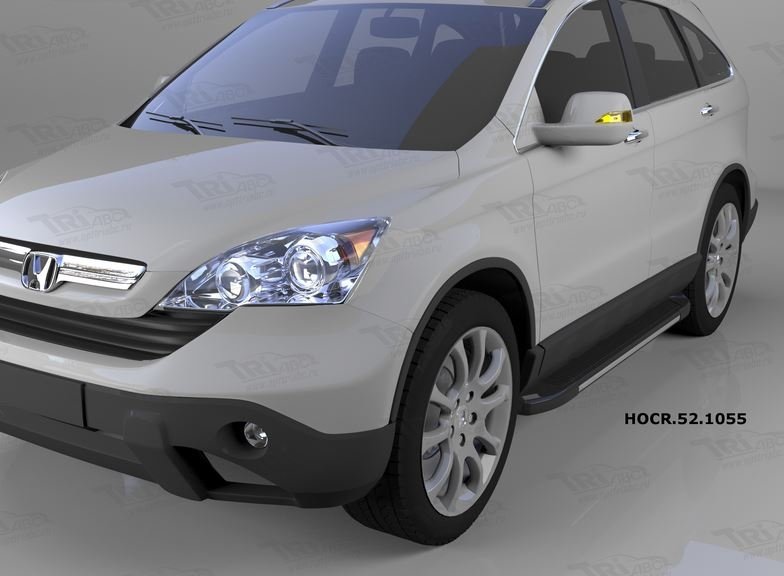 Пороги алюминиевые (Onyx) Honda (Хонда) CR-V (2007-2012), HOCR521055