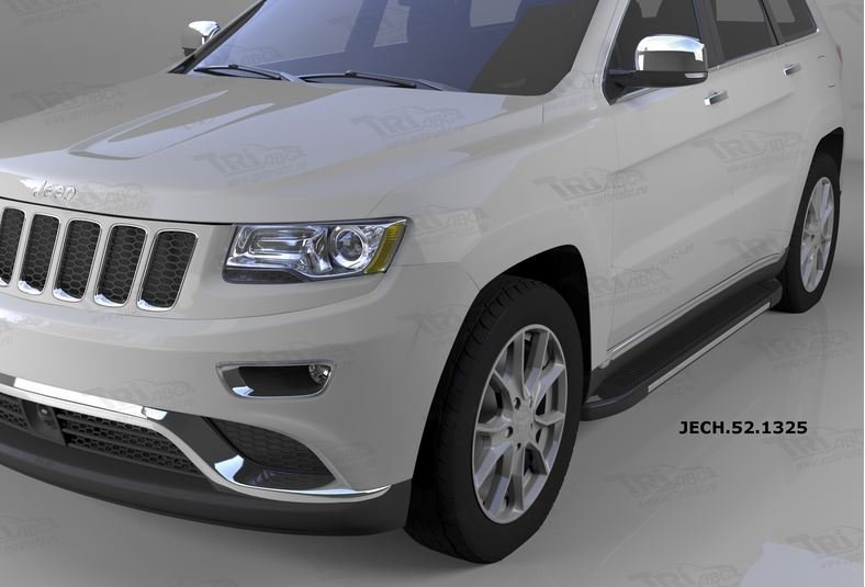 Пороги алюминиевые (Onyx) Jeep Gr. Cherokee (2011-) (кроме SRT), JECH521325
