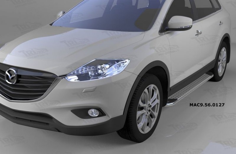 Пороги алюминиевые (Opal) Mazda (Мазда) CX9 (2013-), MAC9560127