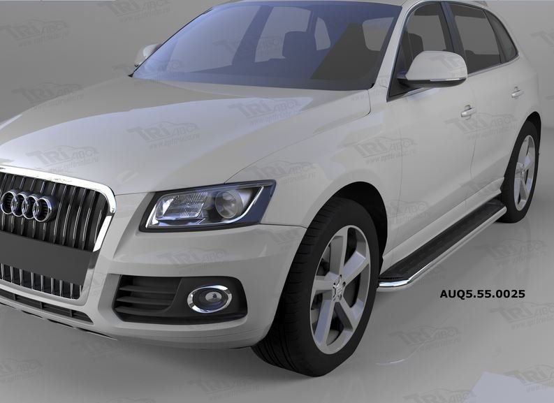 Пороги алюминиевые (Ring) Audi (Ауди) Q5 (2009-), AUQ5550025