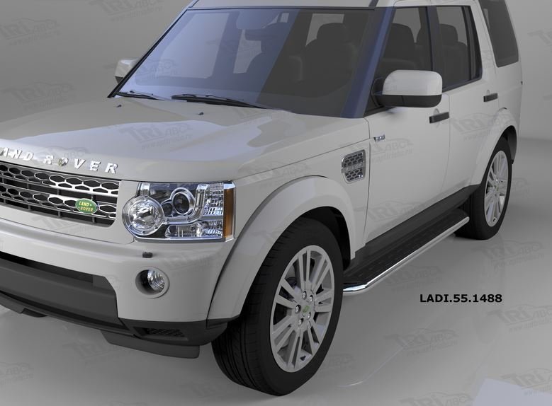 Пороги алюминиевые (Ring) Land Rover Discovery 4 (2010-)/ Discovery 3 (2008-2010), LADI551488