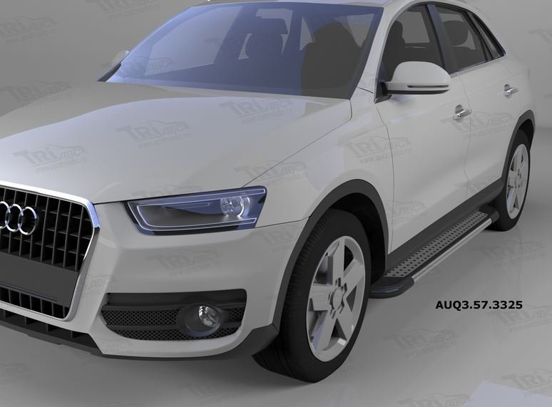 Пороги алюминиевые (Topaz) Audi (Ауди) Q3 (2011-), AUQ3573325