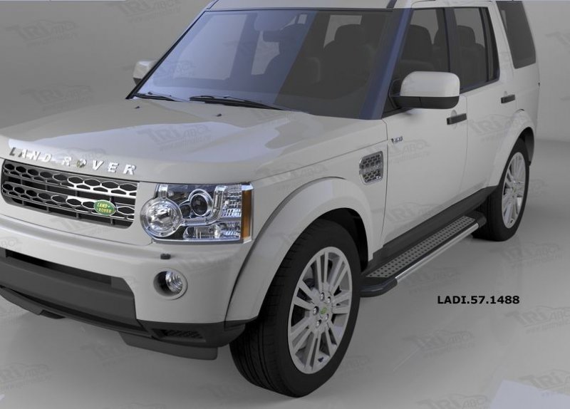 Пороги алюминиевые (Topaz) Land Rover Discovery 4 (2010-)/ Discovery 3 (2008-2010), LADI571488