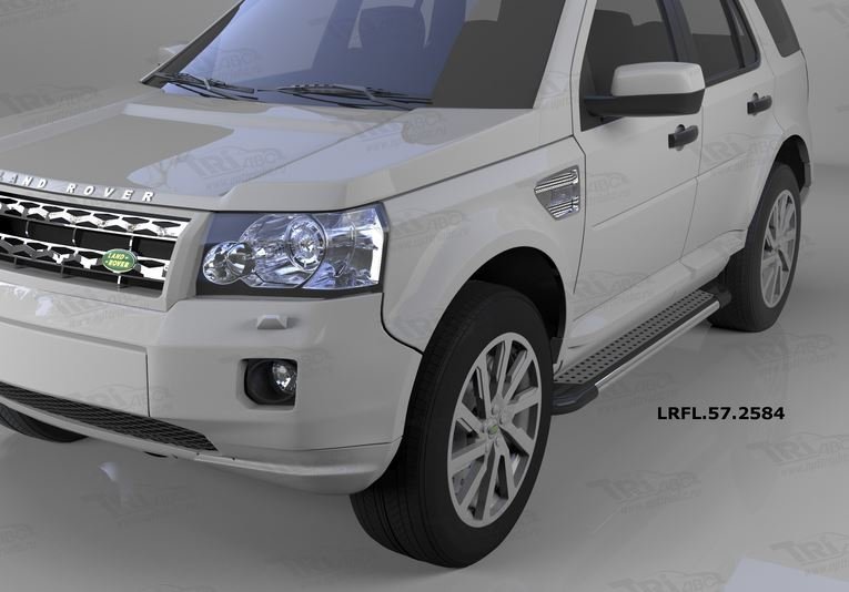 Пороги алюминиевые (Topaz) Land Rover Freelander 2 (2008-), LRFL572584