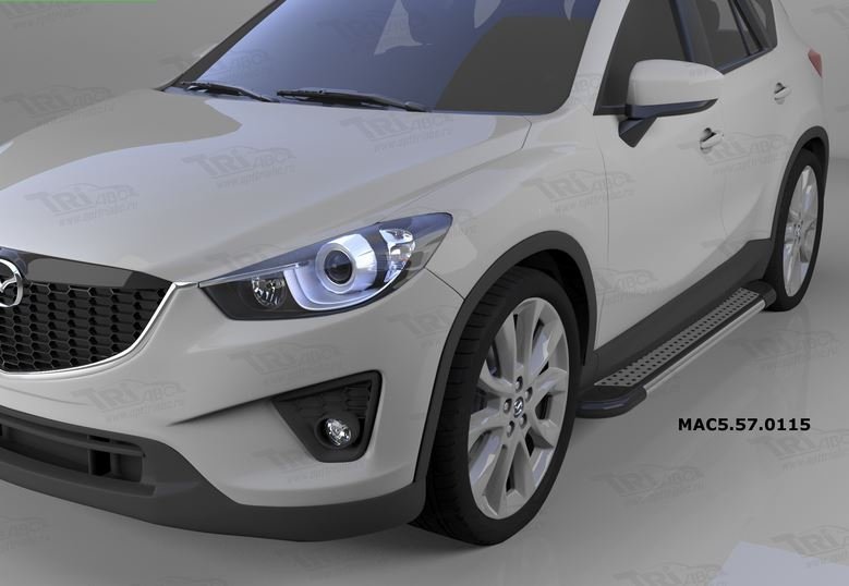 Пороги алюминиевые (Topaz) Mazda (Мазда) CX5 (2012-2015 /2015-), MAC5570115