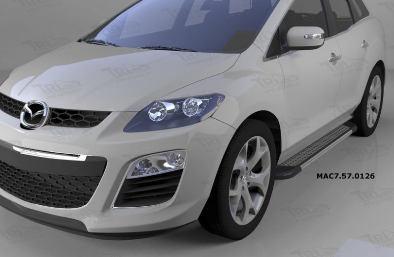 Пороги алюминиевые (Topaz) Mazda (Мазда) CX7 (2011-), MAC7570126