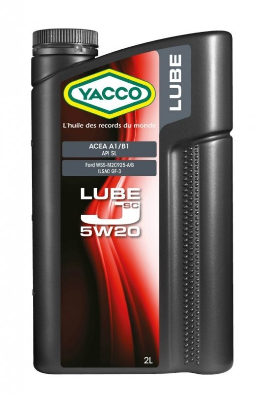 Масло моторное YACCO LUBE J SC синт. 5W20,SL (2 л)