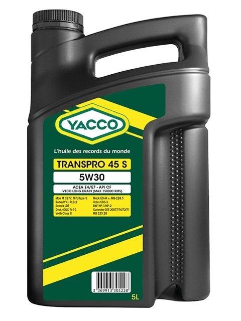 Масло грузовое YACCO TRANSPRO 45 S синт. 5W30 , (208 л)