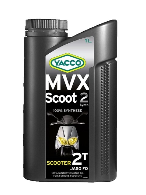 Масло для 2-тактных двигателей скутеров YACCO MVX SCOOT 2 SYNTH синт. ,TC (1 л)