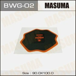 Заплатка кордовая для боковых порезов D 100 мм 2 слоя корда MASUMA BWG-02