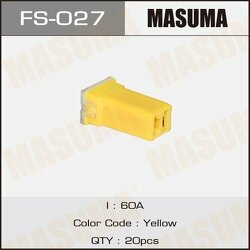 Предохранитель касетный Мини 60А Силовой (JCASE) Masuma FS027