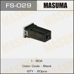 Предохранитель касетный Мини 80А Силовой (JCASE) Masuma FS029