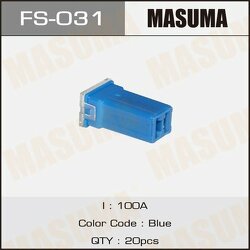 Предохранитель касетный Мини 100А Силовой (JCASE) Masuma FS031