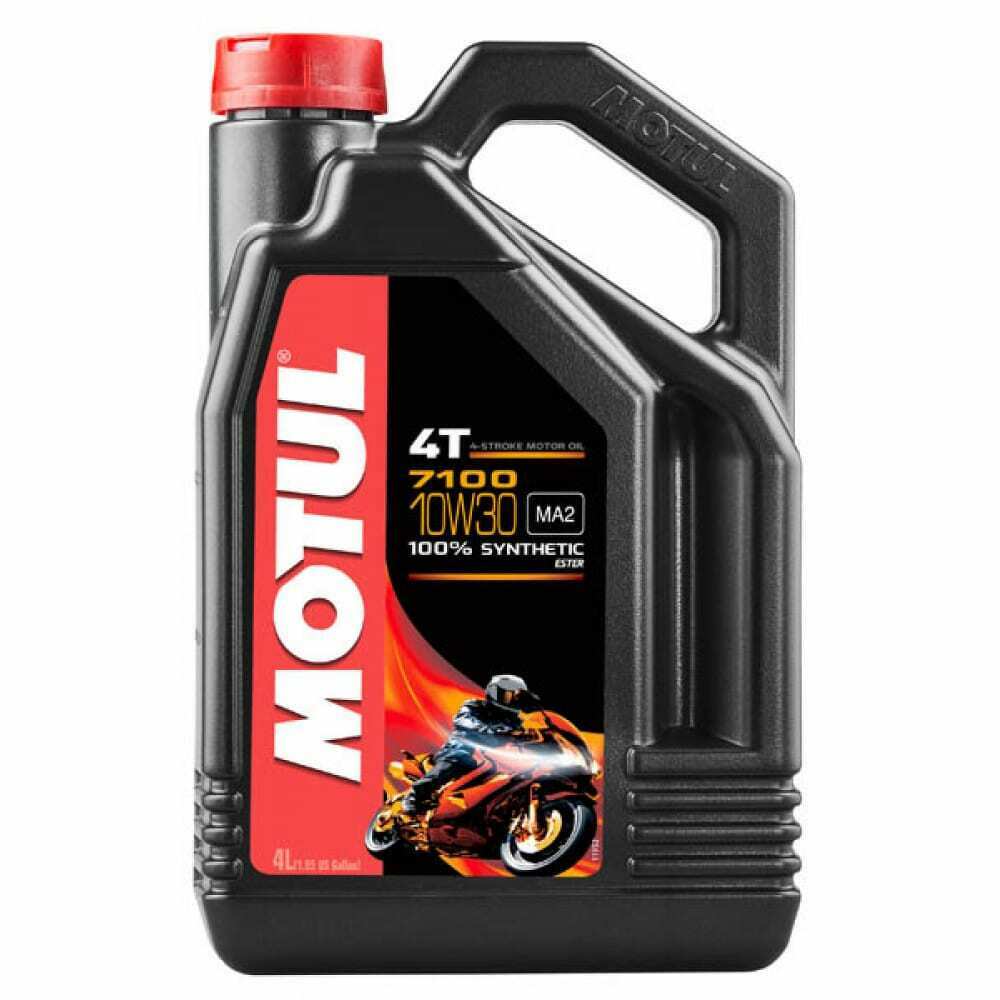 Motul 10w-30 7100 4t (4l) jaso ma2_масло моторное для мотоциклов api: sn, синт. на основе эстеров