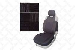Комплект универсальных чехлов-маек на передние автомобильные сидения (цвет черный), материал жаккард