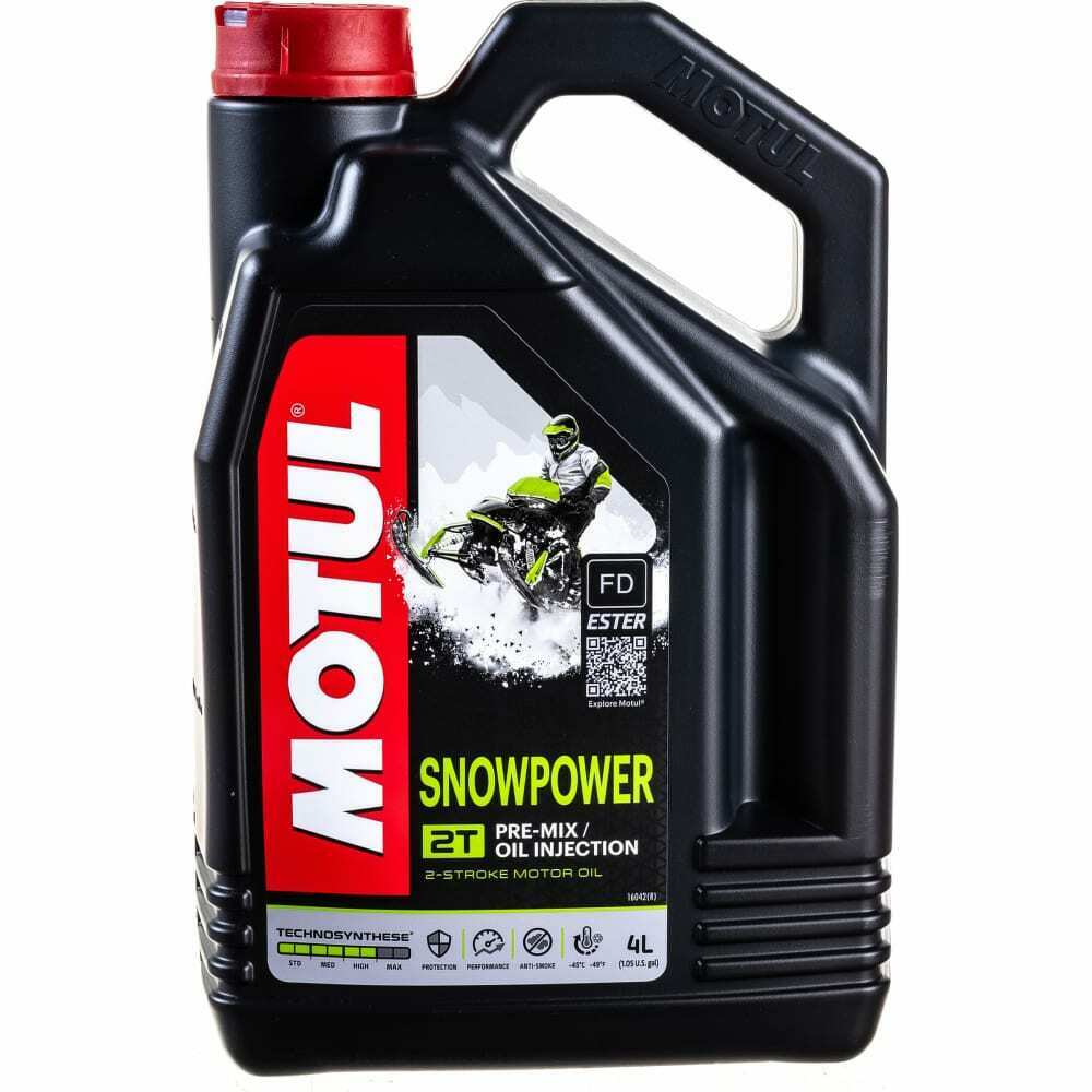 Motul snowpower 2t моторное масло 4x4л (technosynthese ) 105888