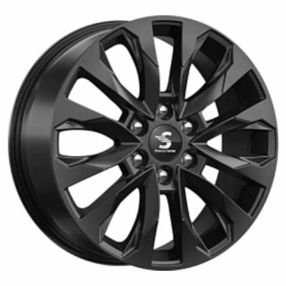 Диск колесный КиК КР007 (20_Pajero Sport) 8,0\R20 6*139,7 ET38 d67,1 Fury black [78987]