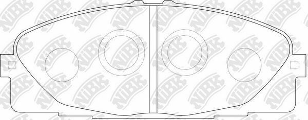 Колодки дисковые, NiBK, PN1516
