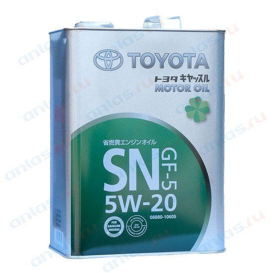 Моторное масло TOYOTA SN, 5W-20, 4л, 08880-10605