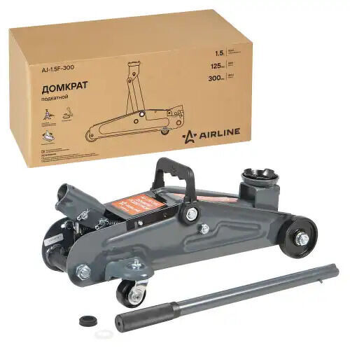 Домкрат подкатной 1.5т (MIN - 140 мм, MAX - 300 мм) (AJ-1.5F-300)