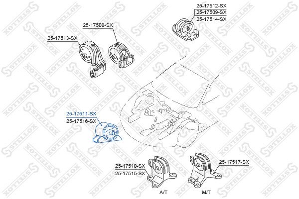 Подушка двигателя передняя Mitsubishi Galant EA 1996-2003