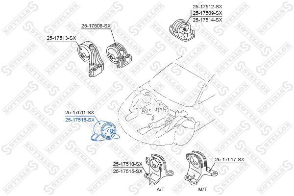 Подушка двигателя передняя Mitsubishi Galant EA 1996-2003