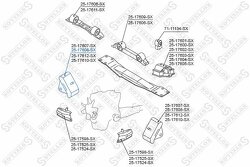 Подушка двигателя задняя Mitsubishi Pajero II V14W-V55W 1991-2004