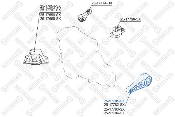 Подушка двигателя левая Nissan Almera N16 (UKP) 2000-2006