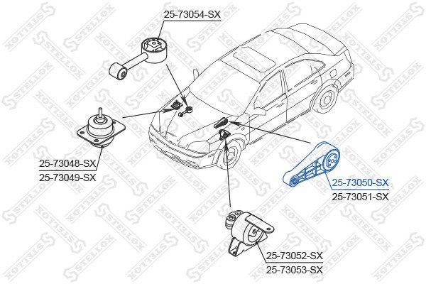 Подушка ДВС задняя левая Daewoo Lacetti 1.4/1.6 DOHC MPI 04>