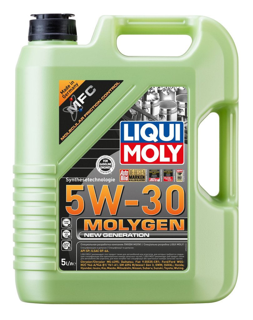 Масло моторное Molygen New Generation 5W-30 ( НС-синтетическое, 5л)